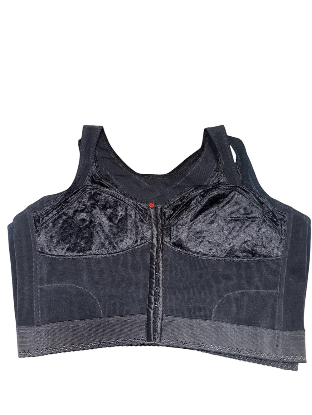 Women's Front-Closure Black Comfort Bra